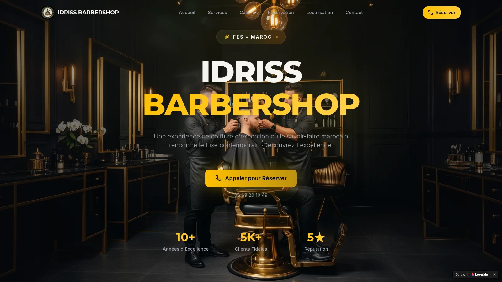 Maroc Chic Landing Page preview