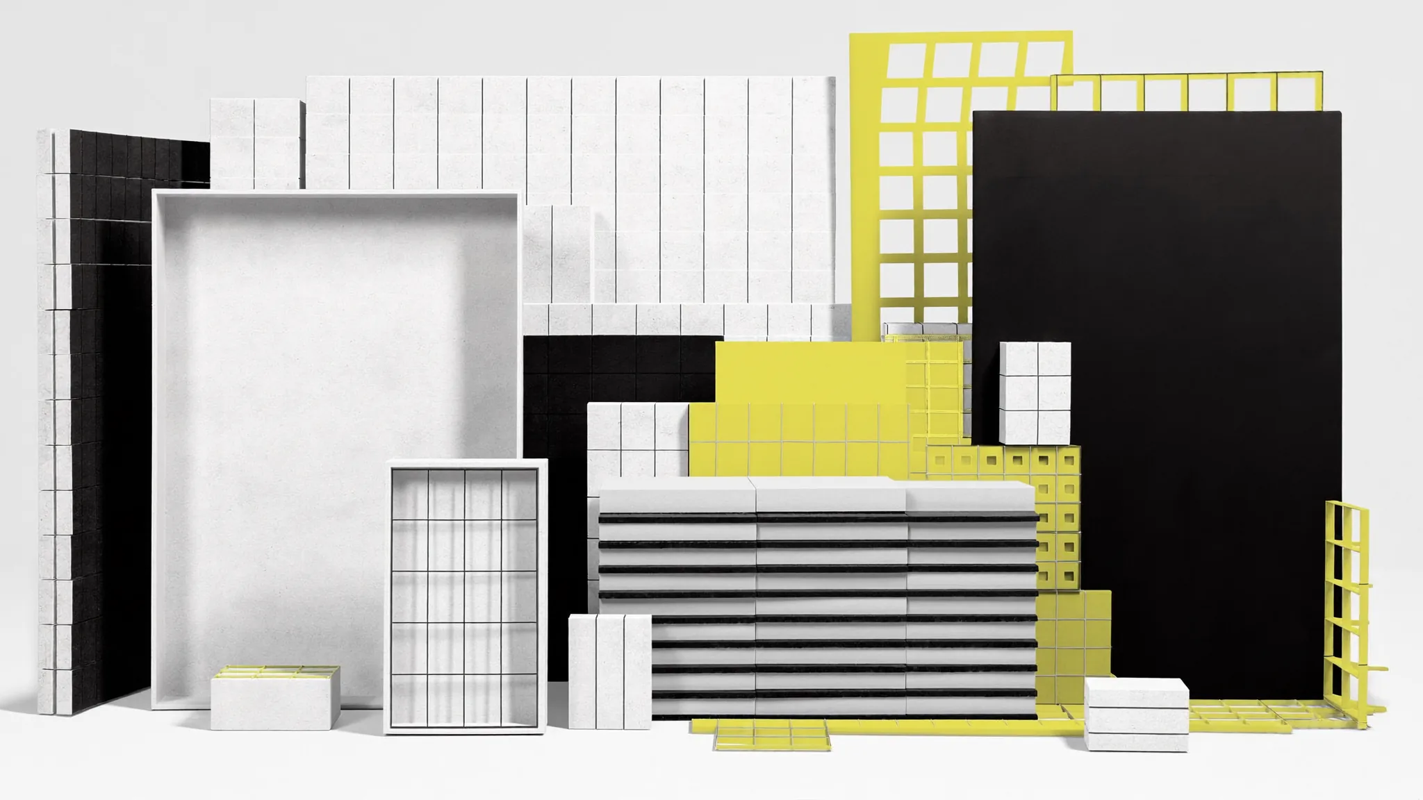 Abstract editorial visual representing web design and development